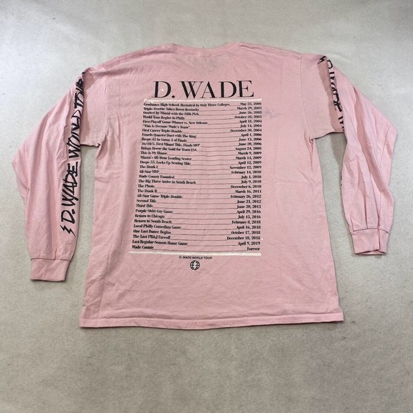 Dwyane Wade Graphic Tee Thrifted Vintage Style Size L - Picture 9 of 13